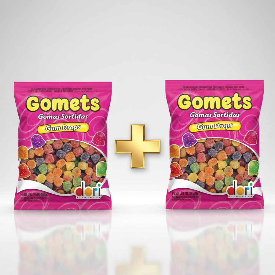 Kit 2 Pacotes Jujuba Gomets Sino 500g Sor...