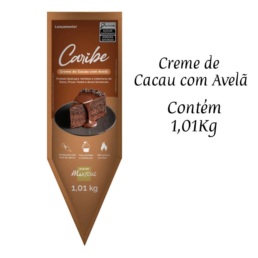 Bisnaga Caribe Creme de Cacau com Avelã 1...