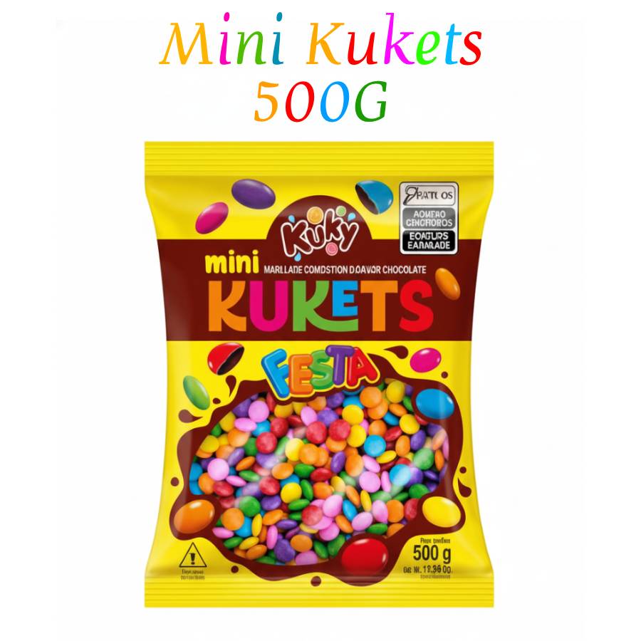 Confete de Chocolate KUKETS MINI FESTA SO...