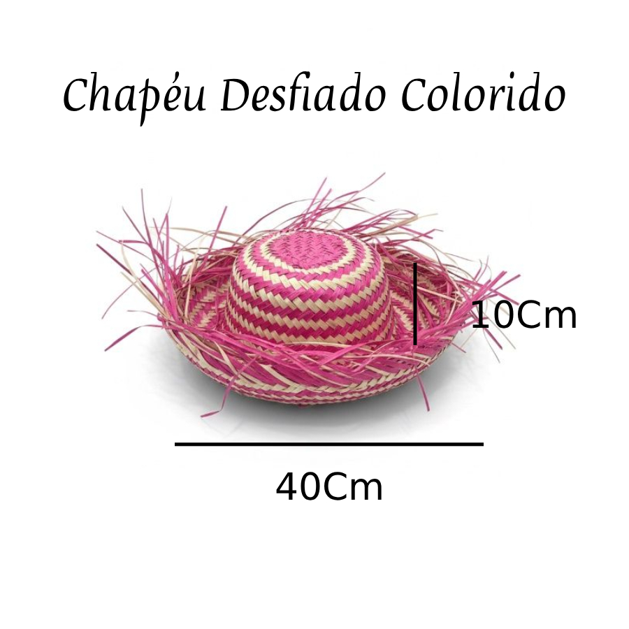 Chapéu Desfiado Colorido