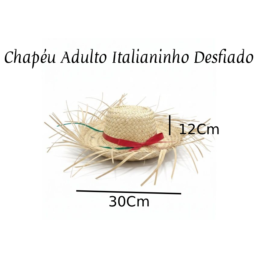 Chapéu Adulto Italianinho Desfiado