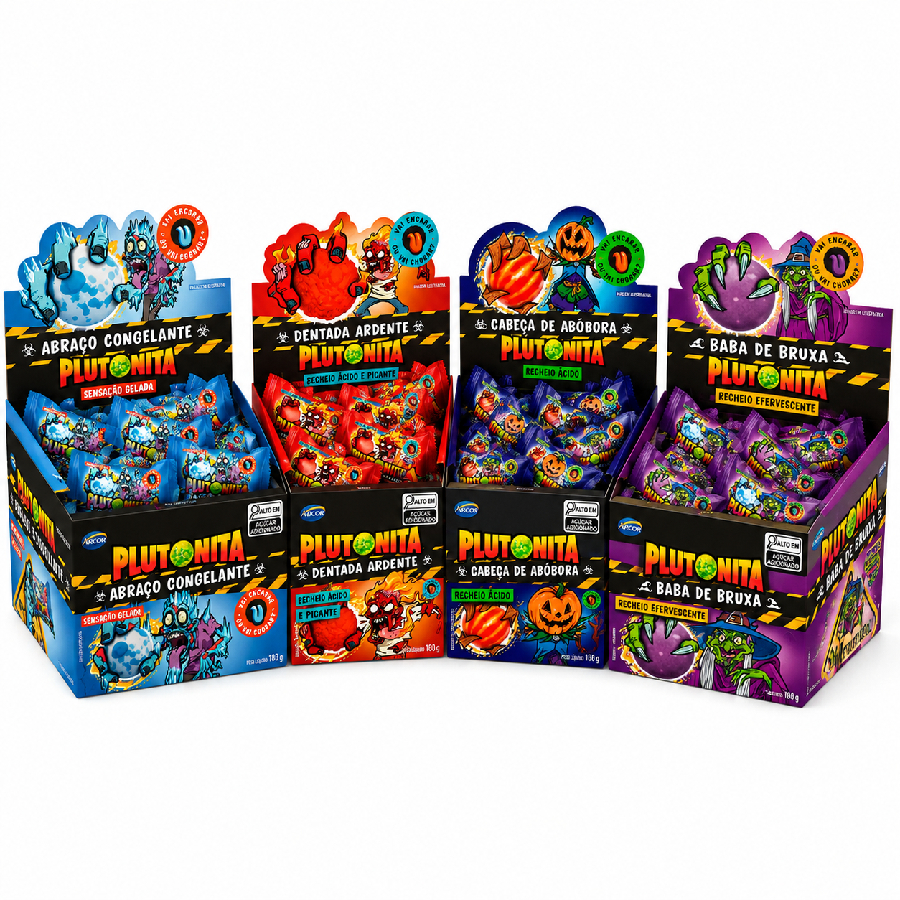 KIT CHICLETE PLUTONITA – 4 CAIXAS | 160 U...