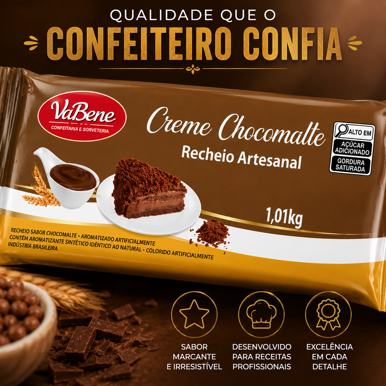 Recheio Chocomalte 1,01kg – Vabene