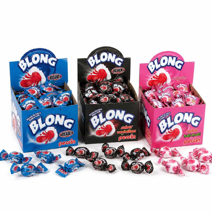 Kit Chiclete Blong Sabores Sortidos 3 Cai...