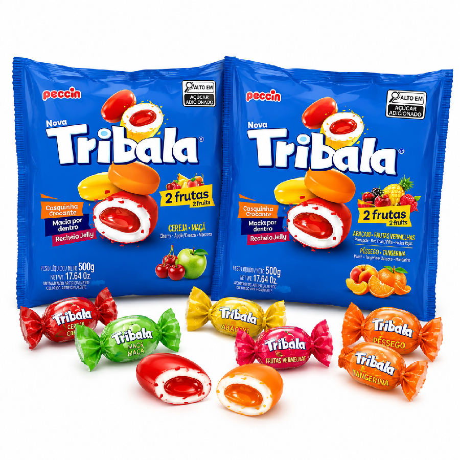 Tribala Peccin 1Kg Kit 200 Balas Recheio ...