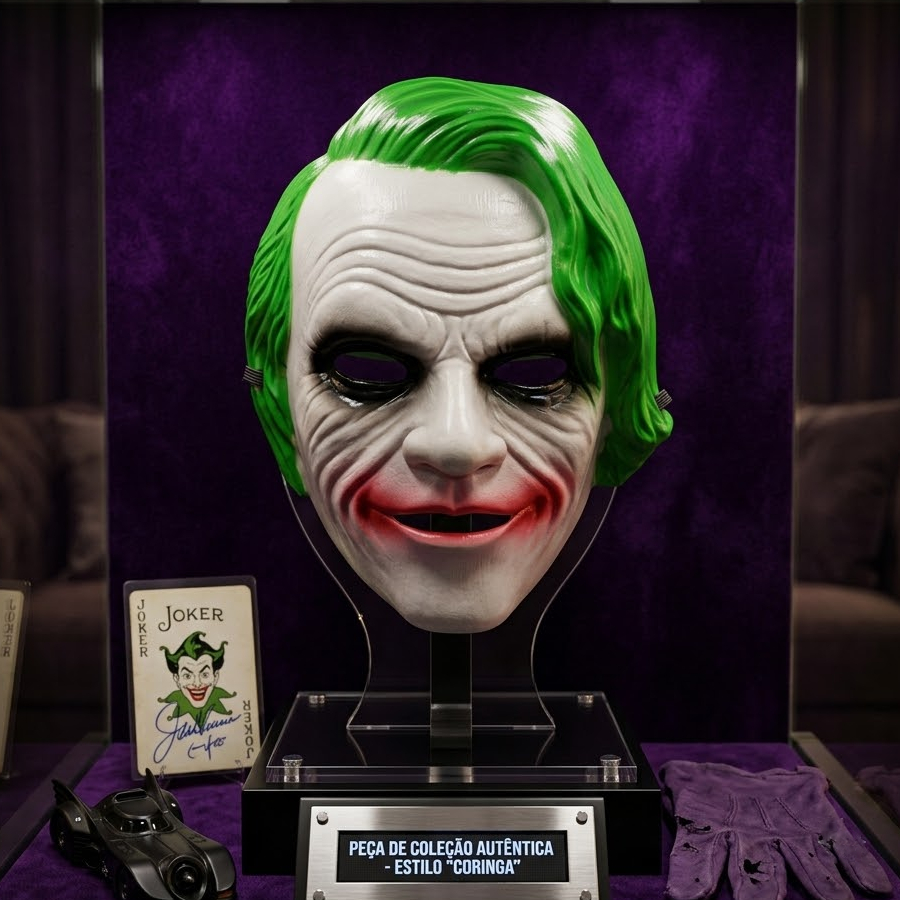 Máscara Joker Plástico Fantasia Halloween...