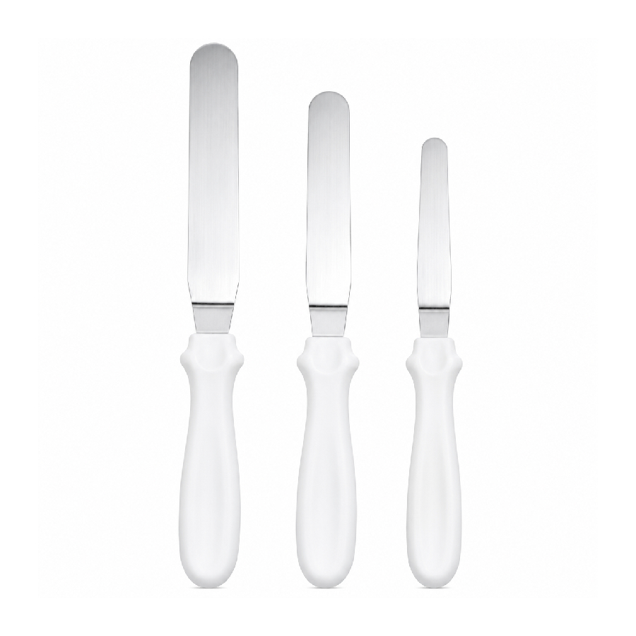 Kit Espátula Inox 3 Peças YDH Confeitaria...
