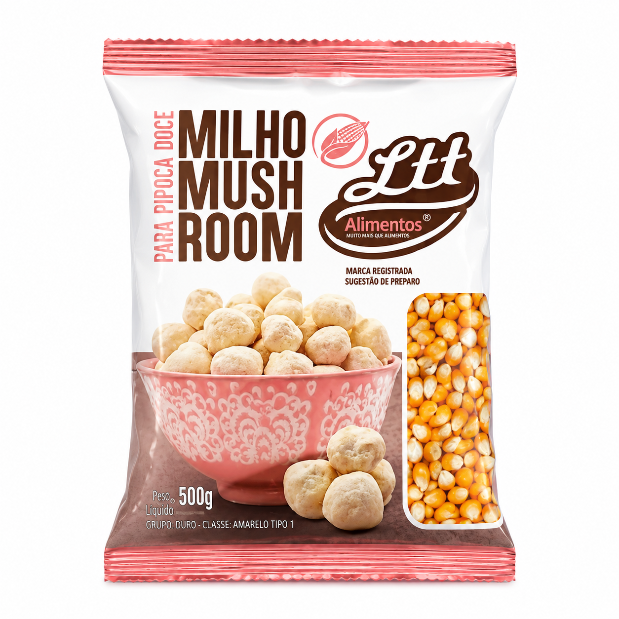 Milho Mushroom Gourmet 500g Pipoca Doce A...