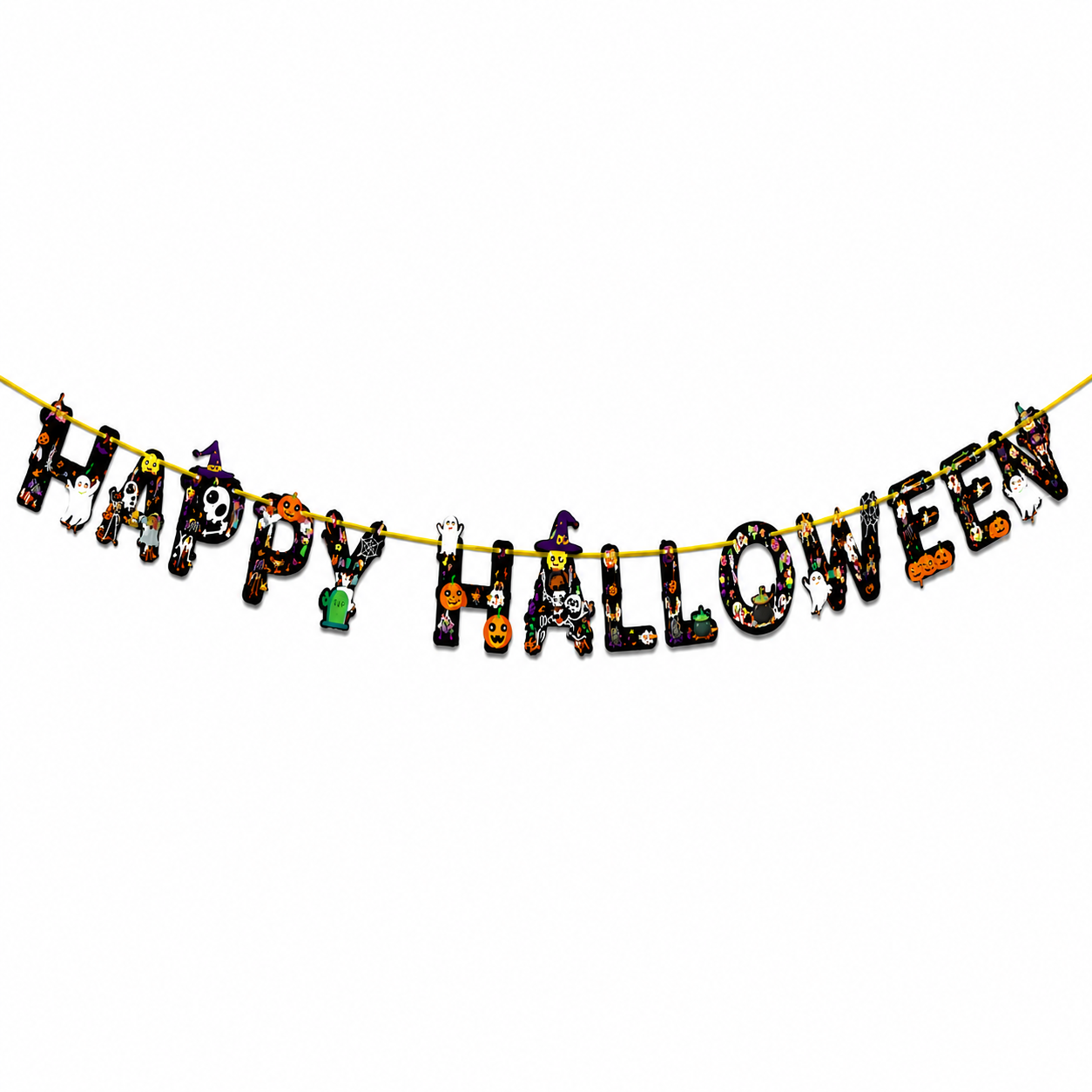 Bandeirola Halloween Happy Halloween Deco...