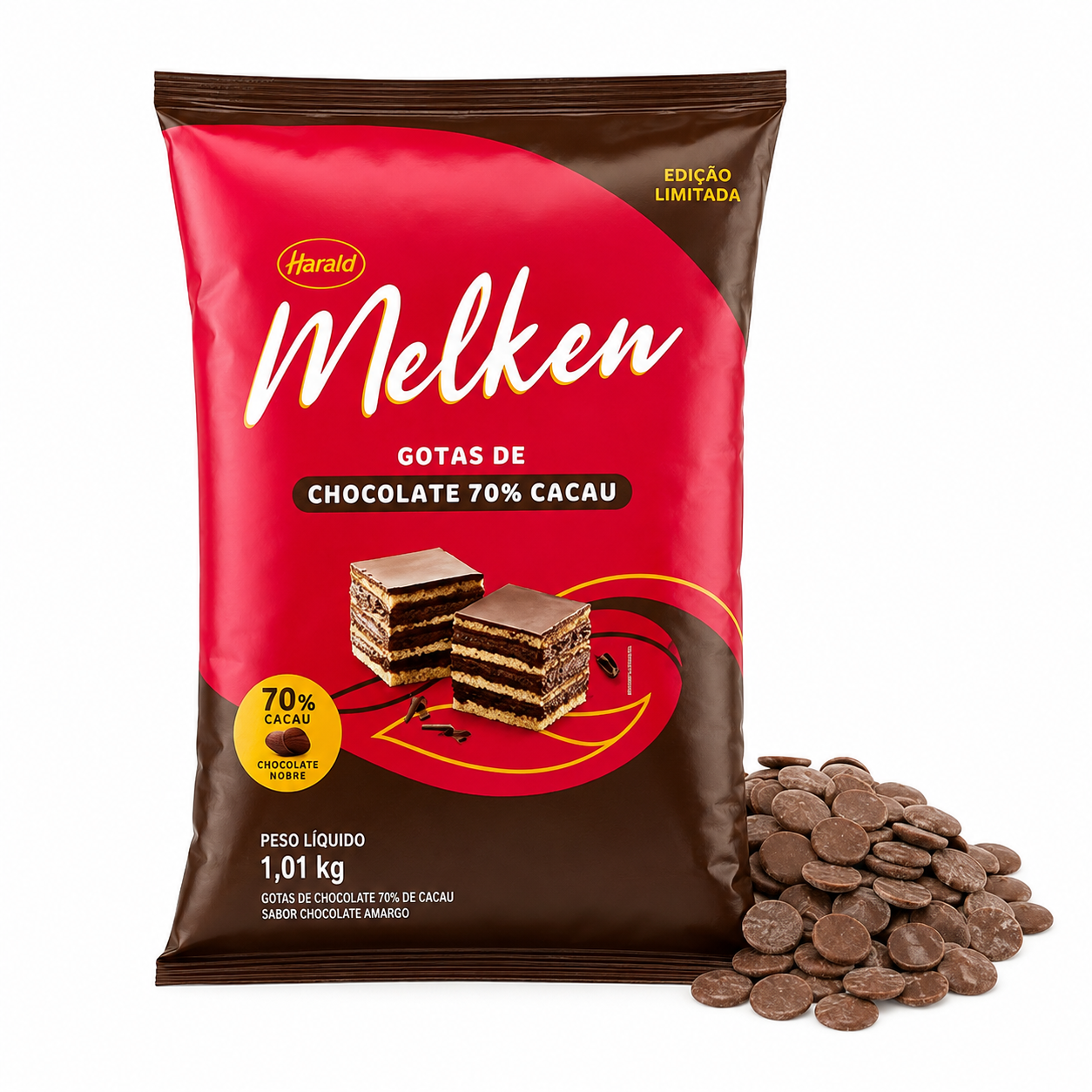 Chocolate Melken Gotas 70% Cacau Chocolat...