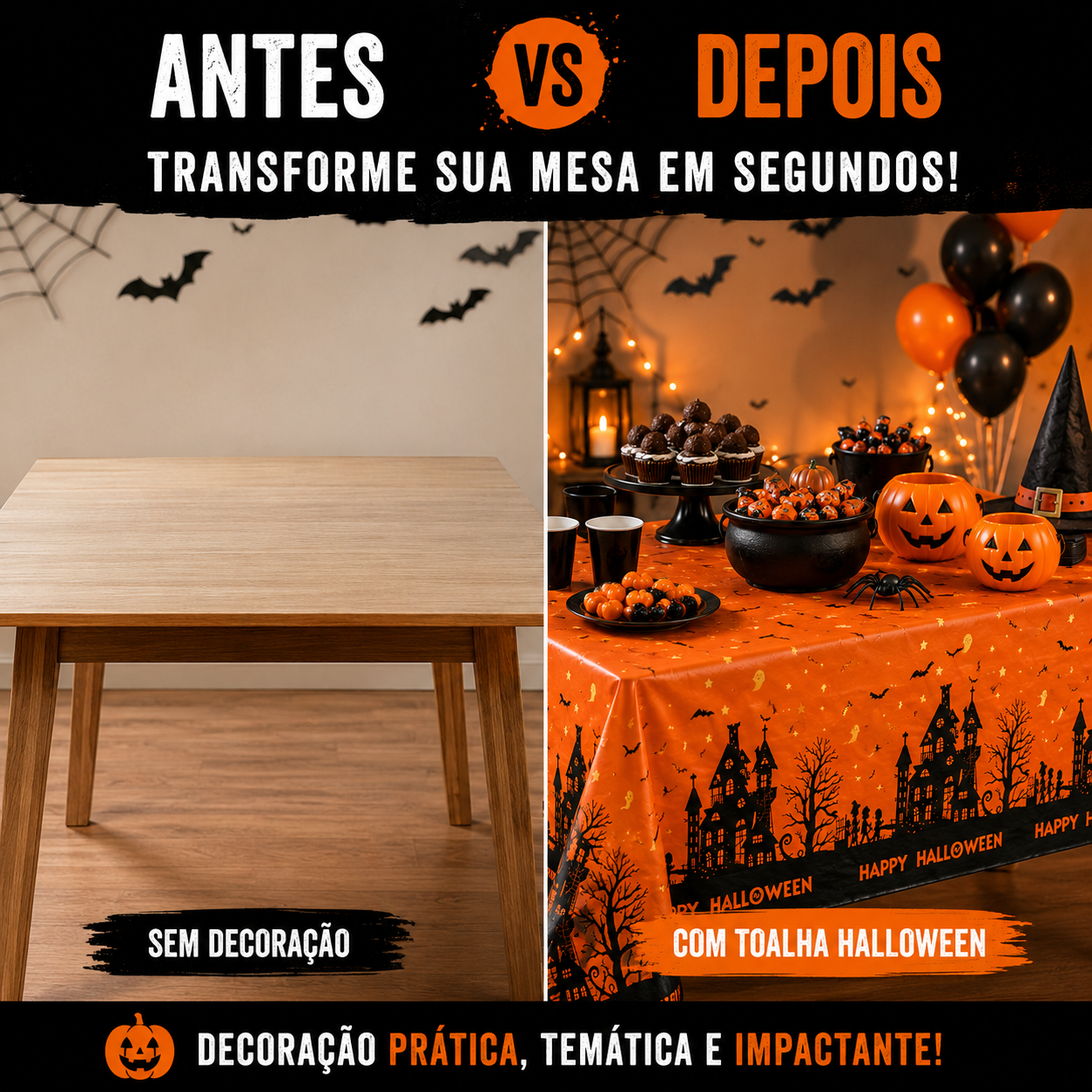 Toalha Mesa Halloween Castelo Assombrado ...
