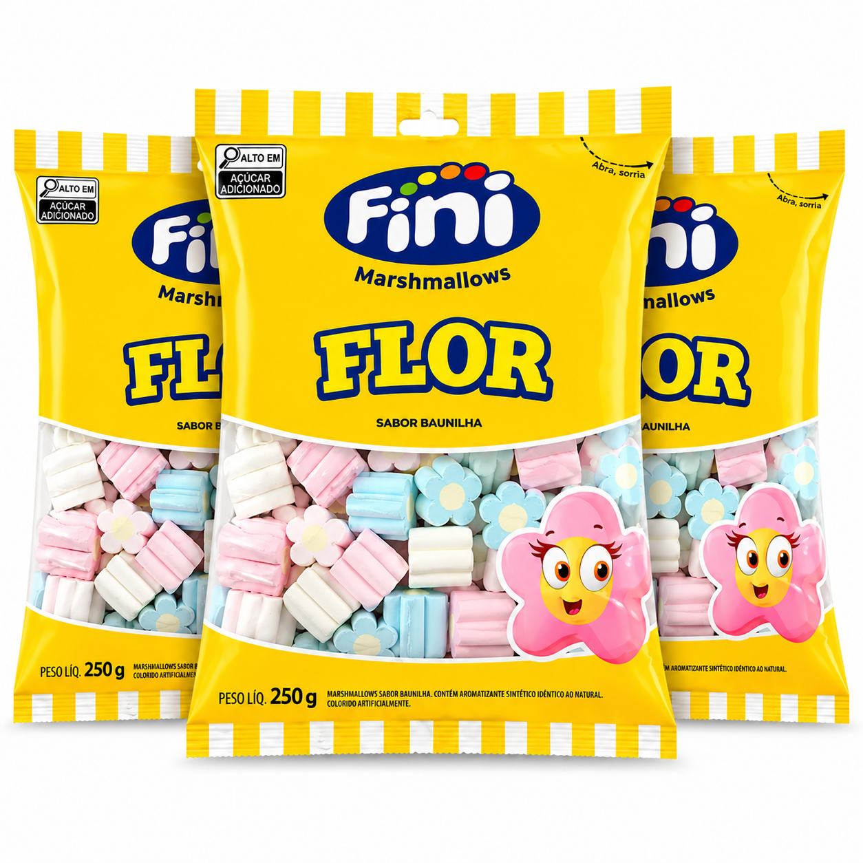 Kit 3 Pacotes Marshmallow Flor Baunilha 2...