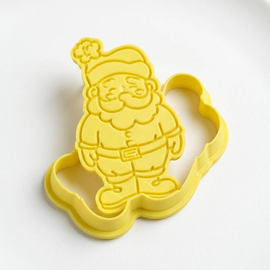 Cortador Papai Noel Com Carimbo Molde Nat...