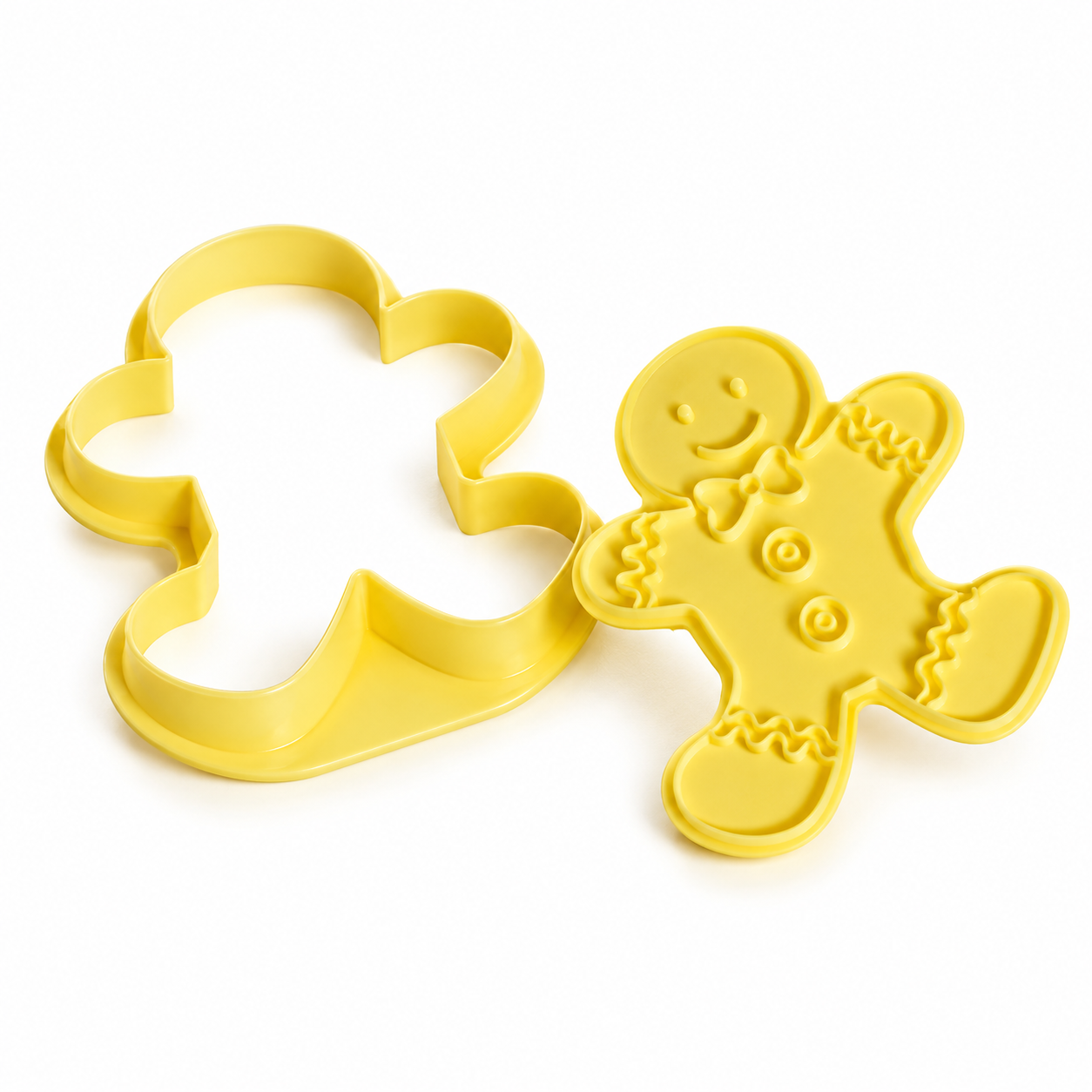 Cortador Biscoito Ginger 10cm Com Carimbo...