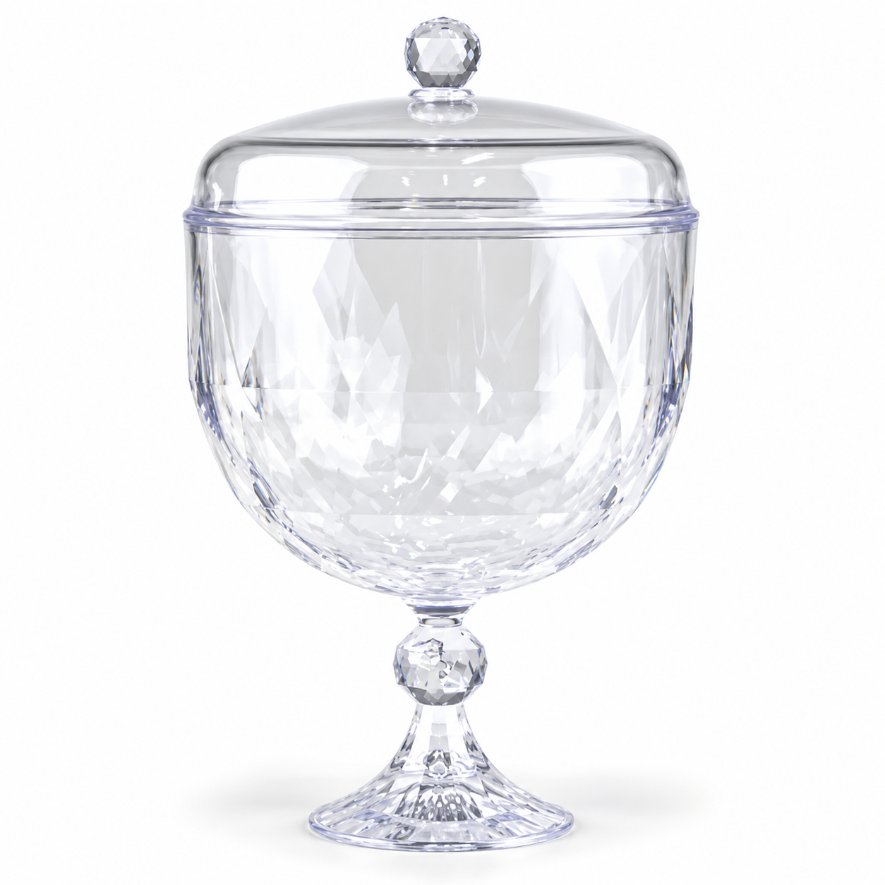 Taça Diamante 1250ml Com Tampa Para Sobre...