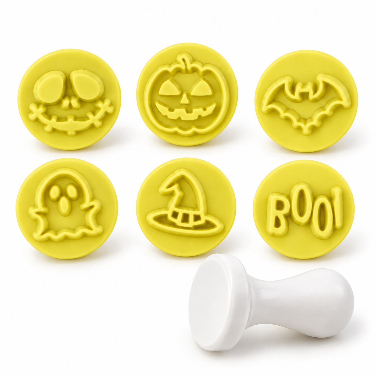 Kit Carimbo Halloween 2cm Para Confeitari...