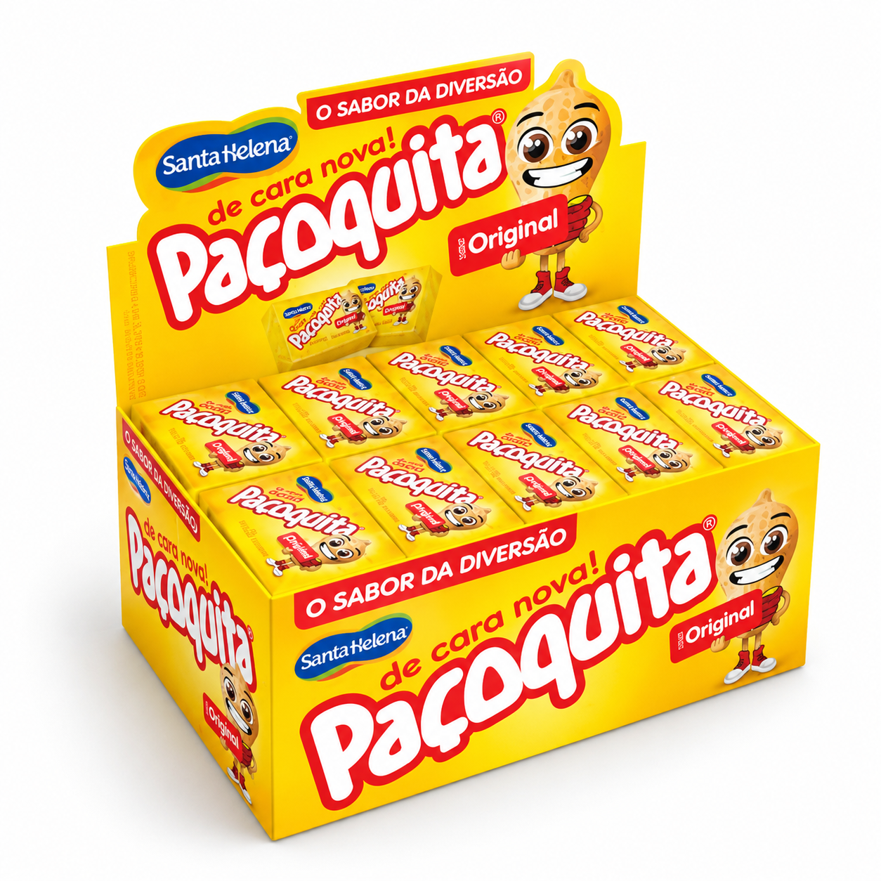 Caixa Paçoquita 1kg Original Santa Helena...