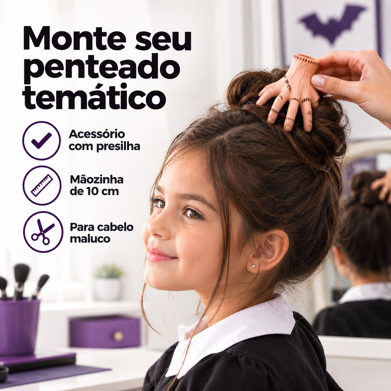 Mãozinha Presilha Para Cabelo Maluco Wan ...