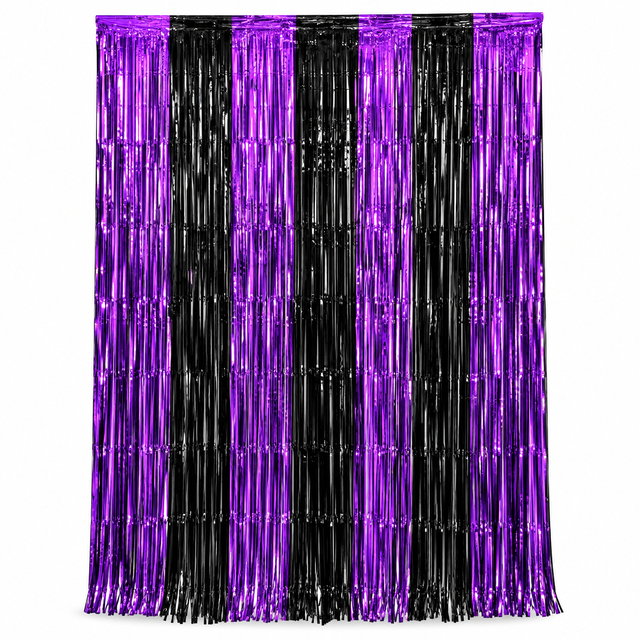 Cortina Decorativa Dupla Roxo Preto para ...