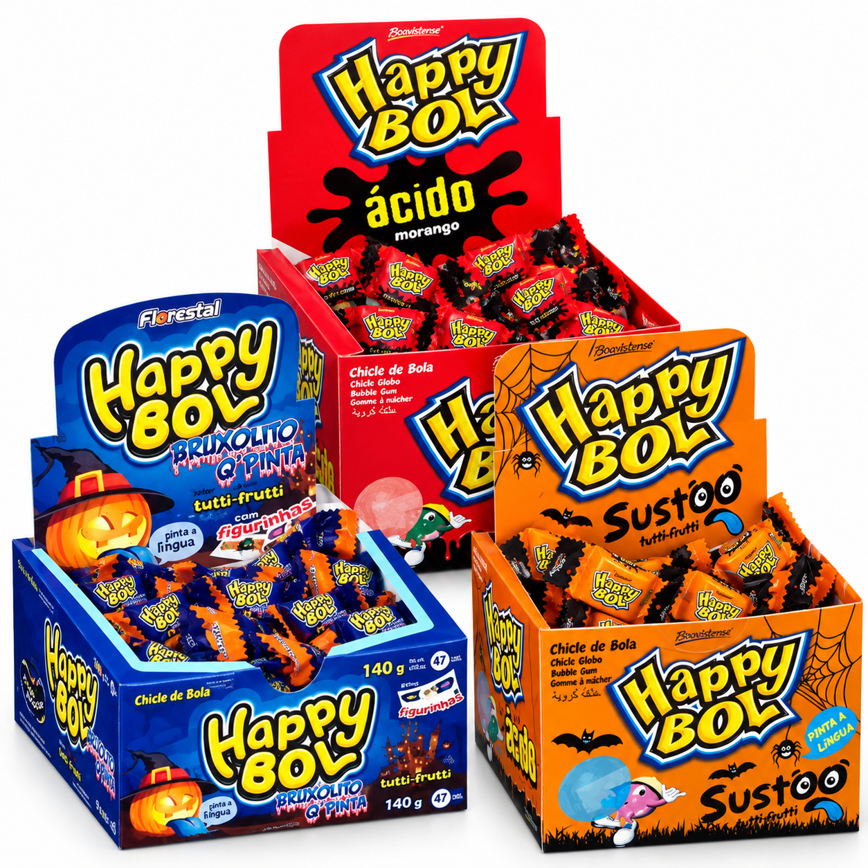 Kit Chiclete Happy Bol Florestal Hallowee...