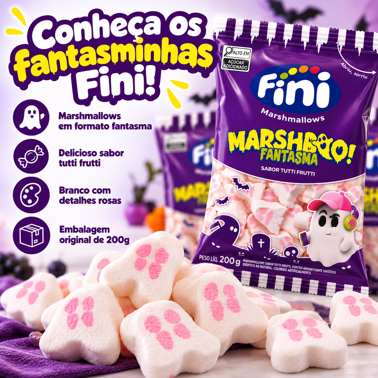 Fini Marshboo Fantasma 200g Tutti Frutti