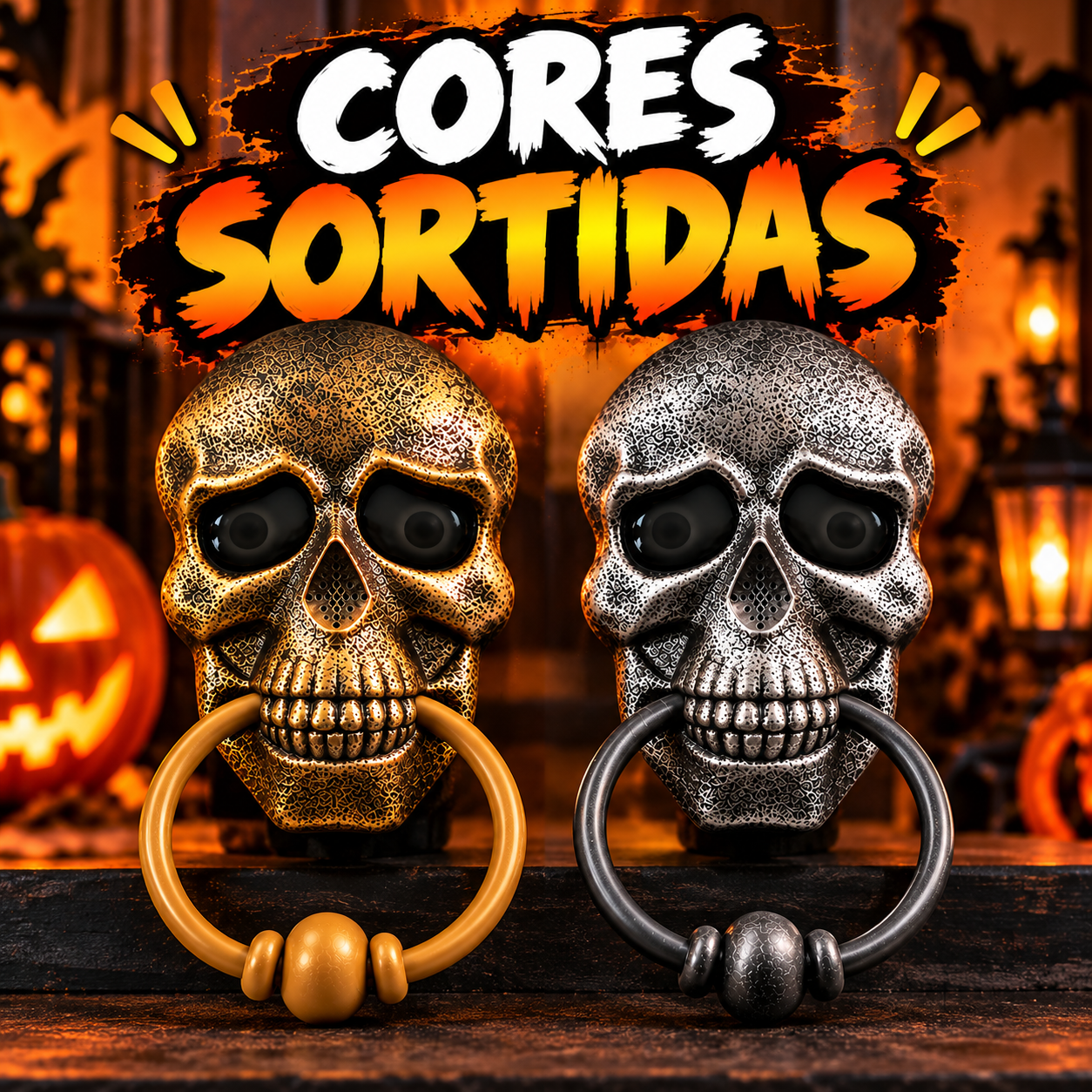 Campainha Caveira Halloween Terror Com So...