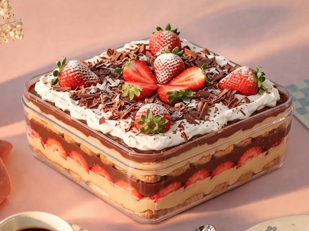 CAKE BOX CRISTAL QUADRADA C/ TAMPA (4 L)