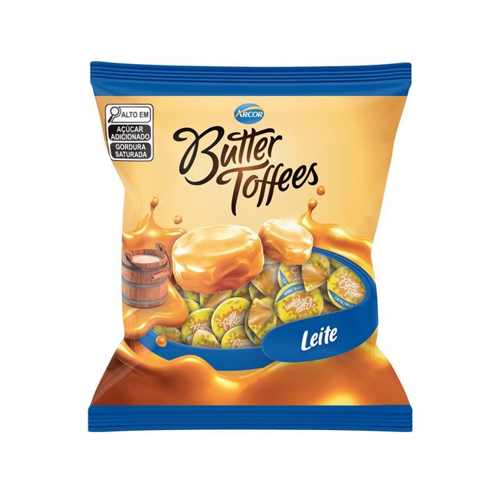 Bala Butter Toffees Leite/Milk 500g – Arcor