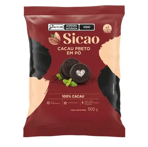 CACAU PRETO 100% SICAO 500G