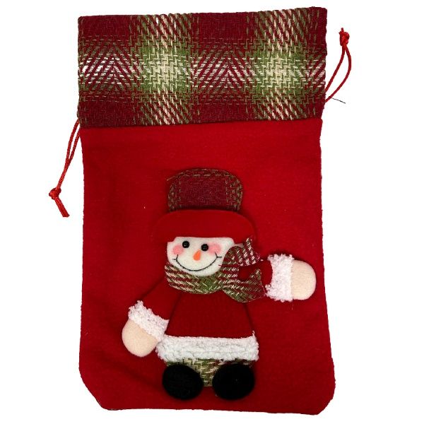 Saco de Presente com Boneco Natalino Xadr...