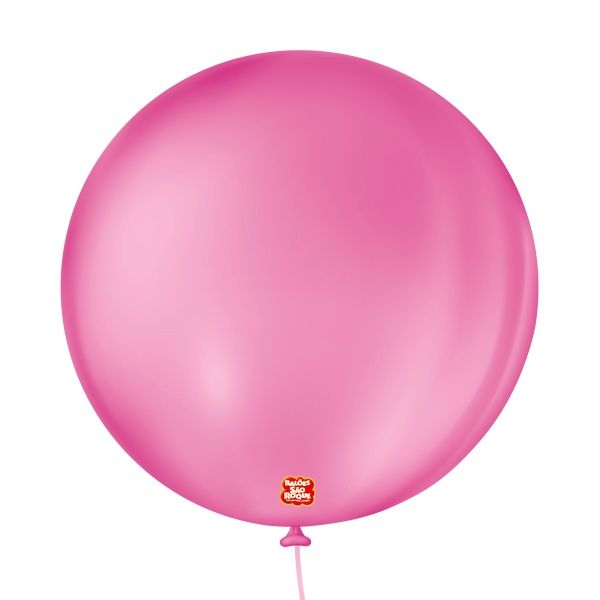 Balão 5" Liso Redondo Rosa Shock Pacote c...