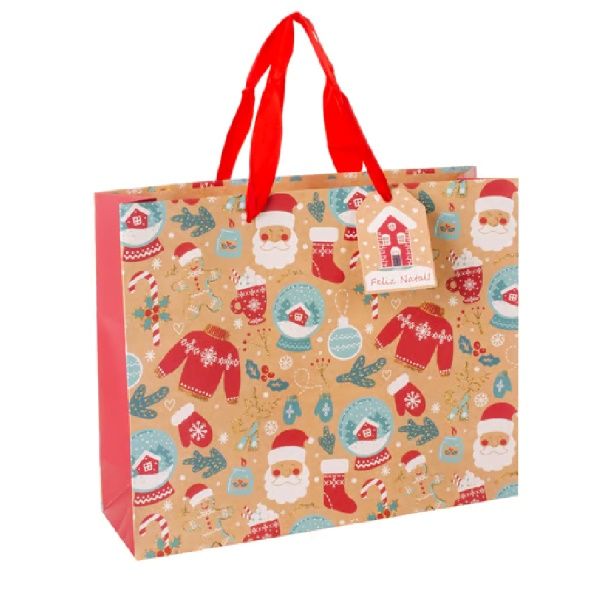 Sacola de Papel Presentes Natal – 33cm x ...