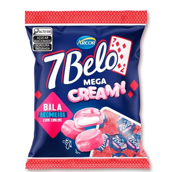 Bala Recheada 7Belo Framboesa 500g – Arcor Bala Recheada 7Belo Framboesa 500g – Arcor