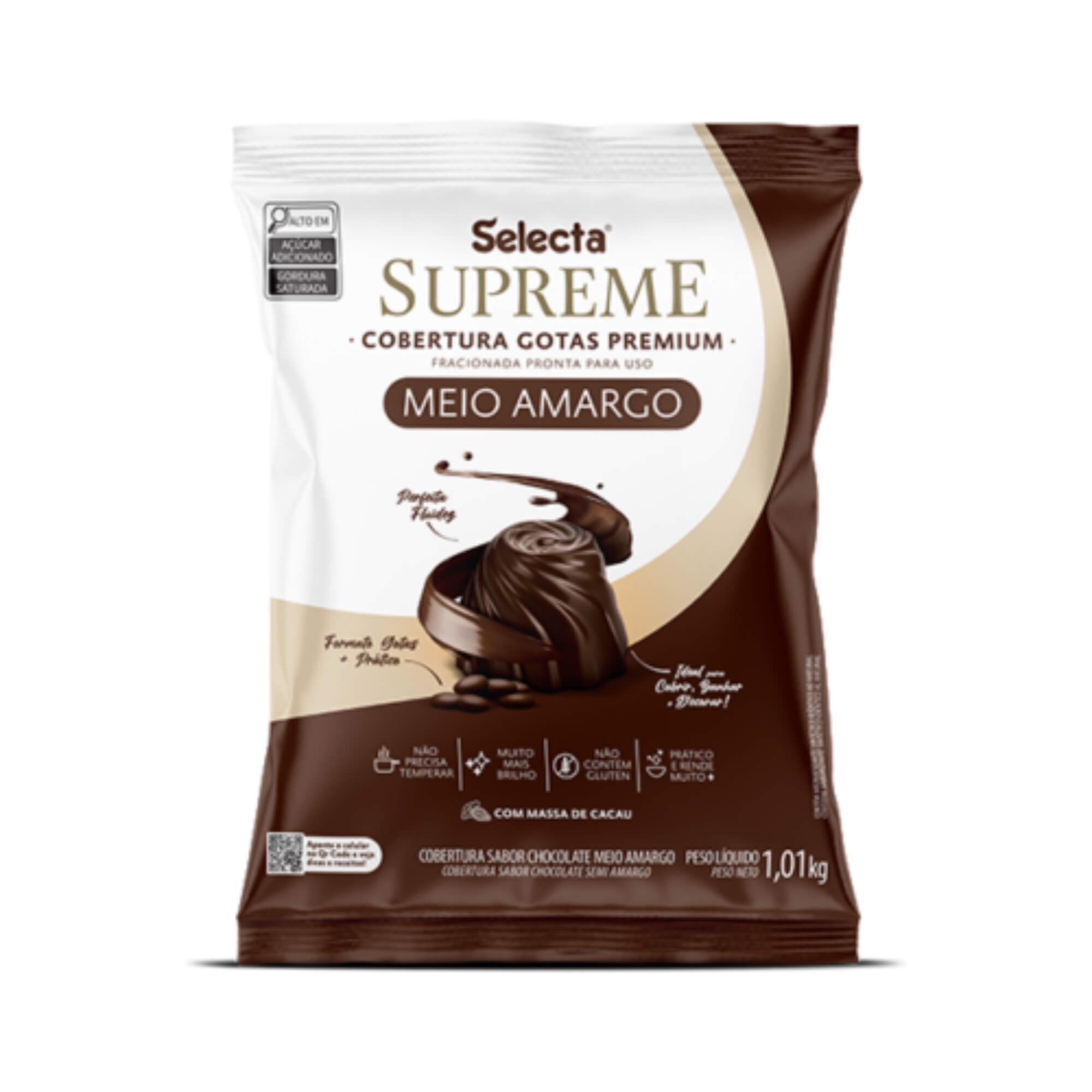 Chocolate Supreme Gotas Premium 1kg Meio ...