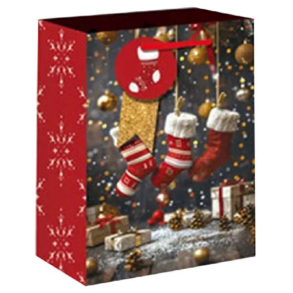 Sacola de Papel Figuras Natalinas – 26cm ...