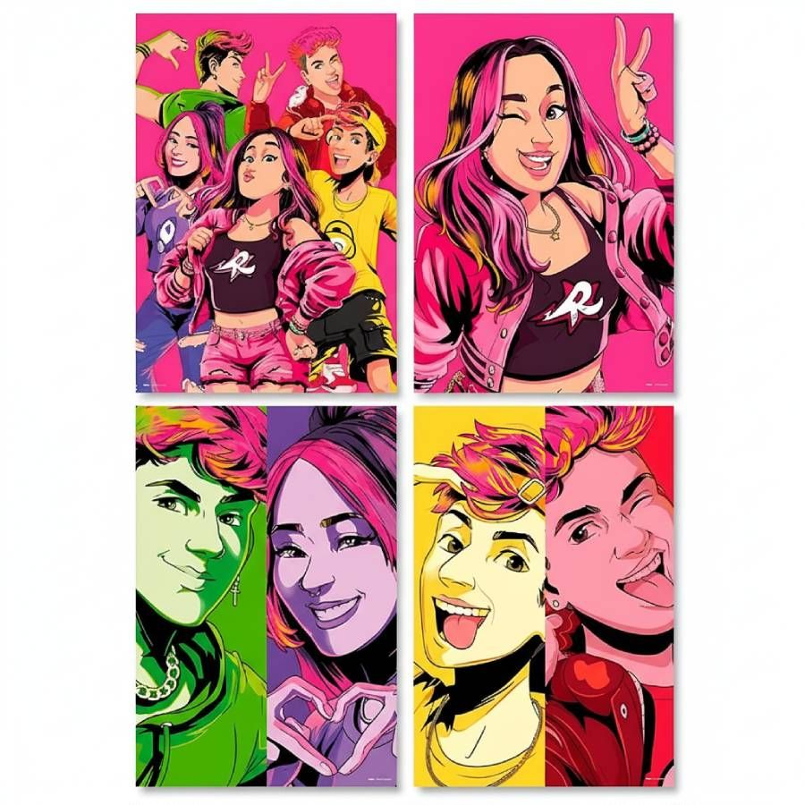 Cartaz Decorativo Emilly Vick e Dos Rosa ...