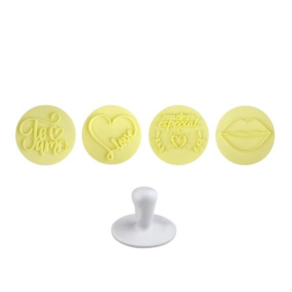 Kit Carimbos Paixão Amarelo C/5 - Bluestar
