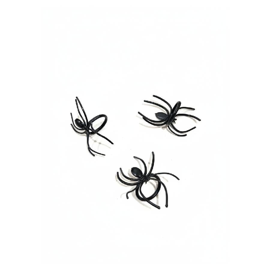 Anel Aranha Halloween 5cm c/50 – Unidade