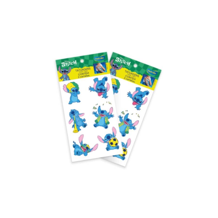Tatuagem de Pele Stitch na Copa – 2 Cartelas