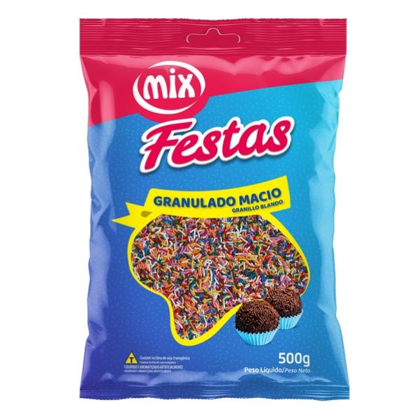 Granulado Macio Colorido 500g – Mix