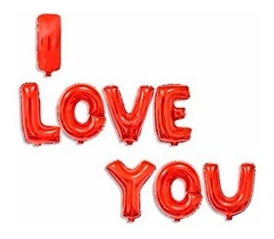 Balão Metalizado "I LOVE YOU" Ref. 10509 Balão Metalizado "I LOVE YOU" Ref. 10509