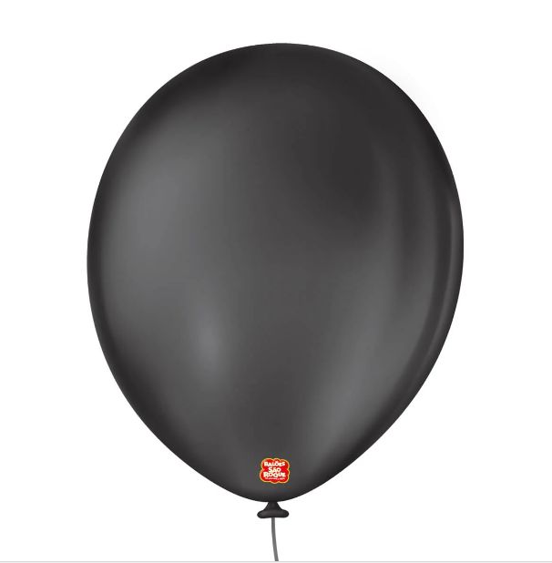 Balão 8" Liso Redondo Preto Ébano Pacote ... Balão 8" Liso Redondo Preto Ébano Pacote ...