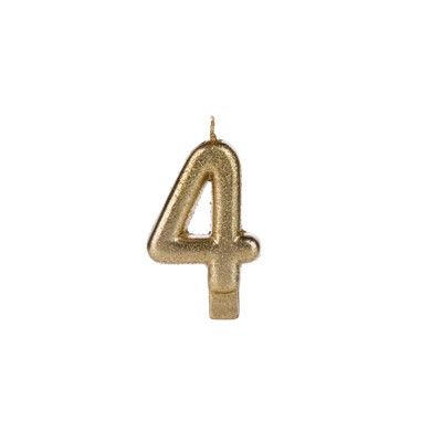 Vela Glitter Nº4 - Cores - Silver Festas