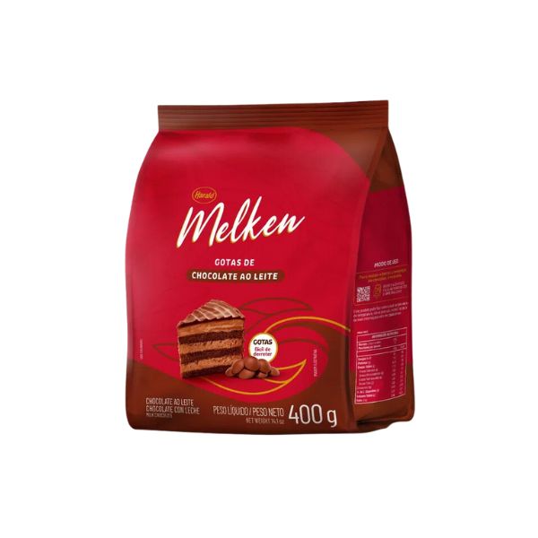Cobertura Melken Gotas 400g Ao Leite Harald