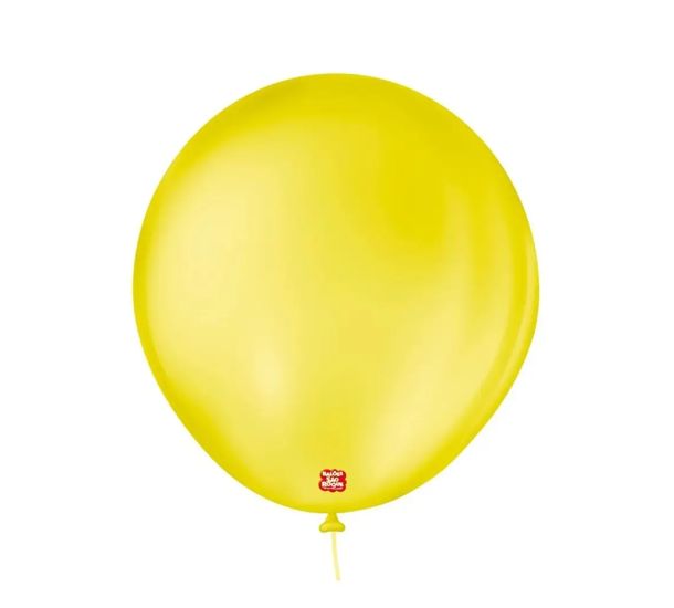 Balão 8" Liso Redondo Amarelo Citrino Pac... Balão 8" Liso Redondo Amarelo Citrino Pac...