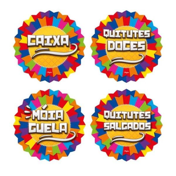 Placas Sinalizadoras Diversas Arraiá com ...