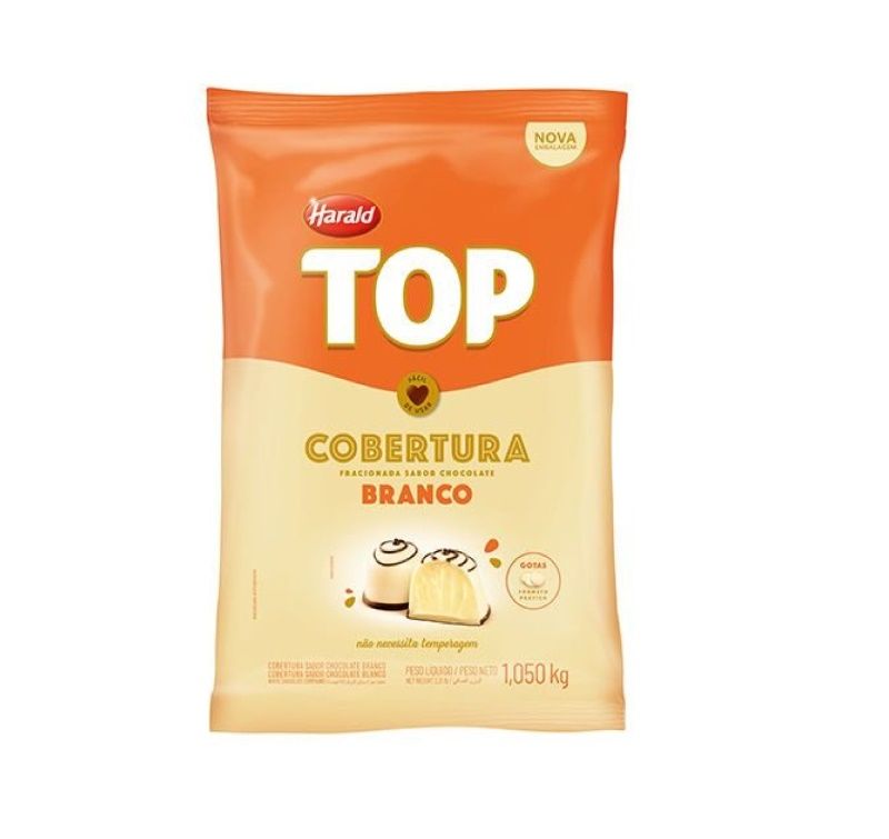 Cobertura Top Gotas 1,01kg Branco | Harald