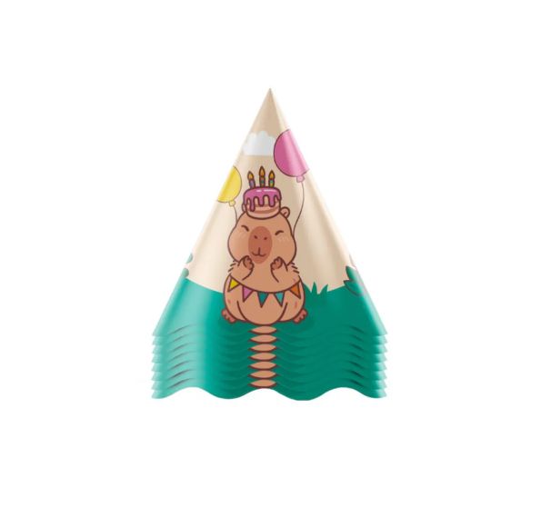Chapéu Capivara – 8 Unidades – Regina Festas