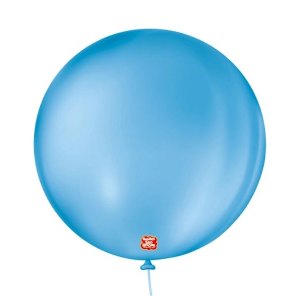 Balão 5" Liso Redondo Azul Turquesa Pacot...