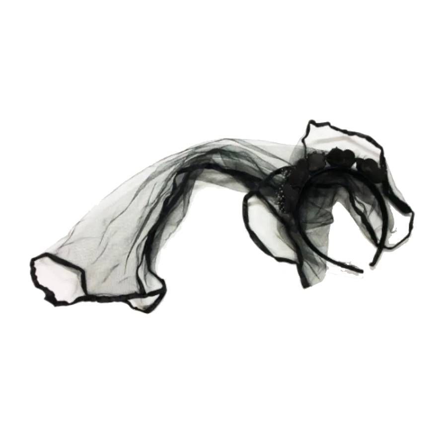 Tiara Véu Viúva Negra